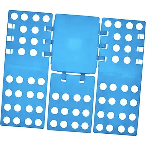 Planche à plier les t-shirts, structure stable et pratique, bleu clair, gain de temps et de main-d'œuvre. (1/5)