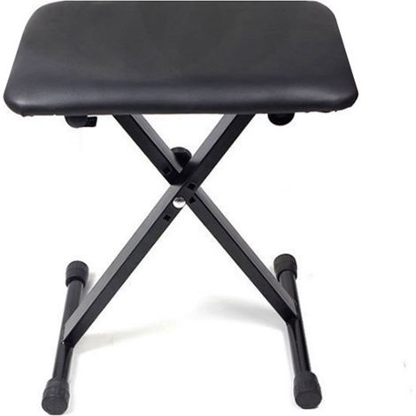 Tabouret pliant tatouage microblading salon esthétique réglable hauteur métal cuir PU portable (1/5)