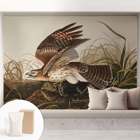 Tapete Dekorative Vliestapete mit Klebe für Wand - Mustertapete - moderne Einrichtung - für Büro Geflügelte Schönheit 208x146 cm (1/5)