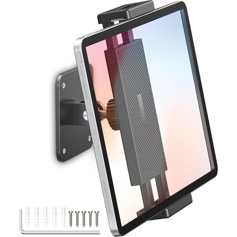 Support Mural en Aluminium pour Tablette réglable à 360° Compatible avec 4,7 à 13" (1/5)