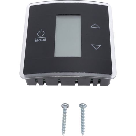 Ortviai Thermostat mural numérique pour climatisation de camping-car – modèle 3316250.712, affichage LCD rétroéclairé bleu