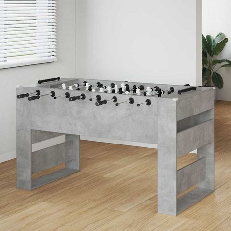 Teenpull – Tischfußballtisch Betongrau 146,5 x 74 x 85 cm Holzwerkstoff (1/5)