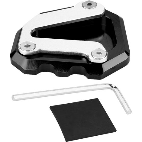 Akozon CNC-Seitenständer-Verlängerungsplatte für Motorrad 790 2018-2019 (schwarz) (1/5)