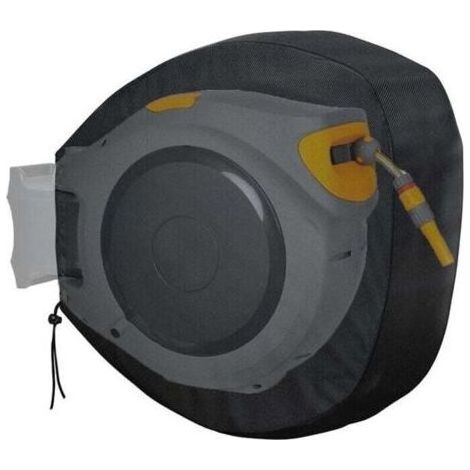 ALLIANDISEnrouleur de tuyau d'arrosage rétractable 55 x 55 x 30 cm – Housse de protection murale pour votre tuyau d'arrosage et son enrouleur (1/4)