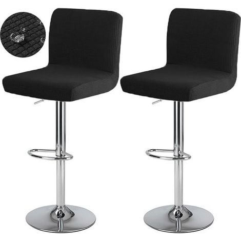 Set di 2 coprisedie antiscivolo, coprisedie antiscivolo, coprisgabelli da bar, coprisedie da ufficio, coprisgabelli da bar, coprisedie rimovibili, coprisedie lavabili per seggioloni (1/5)