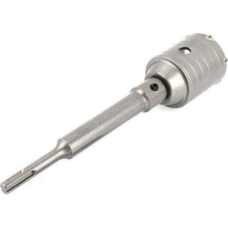 Fresa Per Muro A Tazza 55 Mm Asta Prolunga 35 Cm Attacco Trapano Sds Plus (1/2)