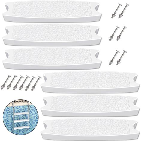 Pool-Pedal Universal Heavy-Duty Anti Rutsch Safer Stiefdesign Anti-Rust Pool Leiter Stufe Ersatz (1/5)