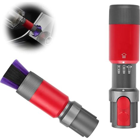 Accesorios para aspiradoras Dyson: cepillo antiestático sin residuos para aspiradoras Dyson V7, V8, V10, V11 y V15. Eliminación de polvo. 2 piezas. (1/5)