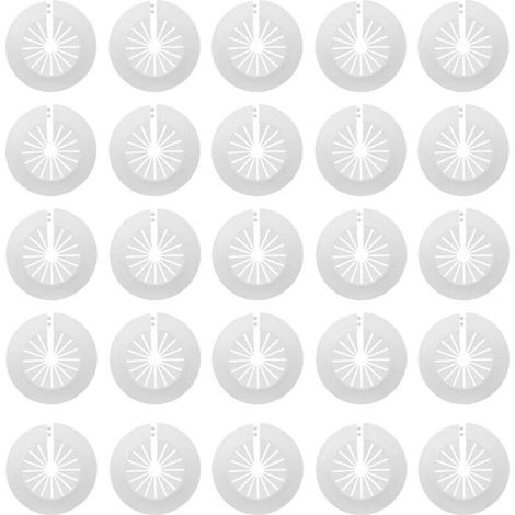 30 Pcs Radiateurs De Tuyau En Plastique Cache Tuyau Radiateur Rosaces Simples Rosace Radiateur Cache Tuyau Manchons De Tuyaux Pour Les Tuyaux De 14-29 Mm(Blanc) (1/5)