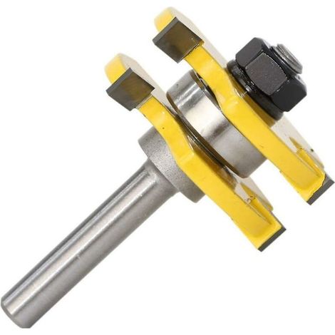 Set di coltelli per linguette, set di coltelli per linguette e scanalature con gambo da 8 mm, coltello a T a 3 taglienti per utensili da lavoro