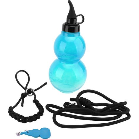 Bouteille d'eau de sport Gourde 800 ml, anti-chute, anti-fuite, portable, pour voyage, bleu (1/5)