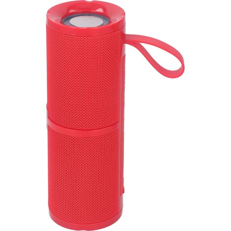 Enceinte Bluetooth portable 10 W avec double haut-parleur et éclairage LED, idéale pour une utilisation en extérieur. Livrée avec une dragonne en silicone. (1/5)