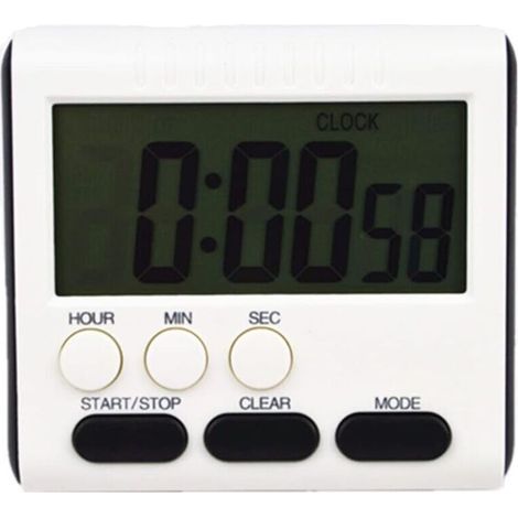UlisemMini digital timer, 24-hour format, countdown timer and stopwatch, for cooking, sports, studying, meetings (1/5)