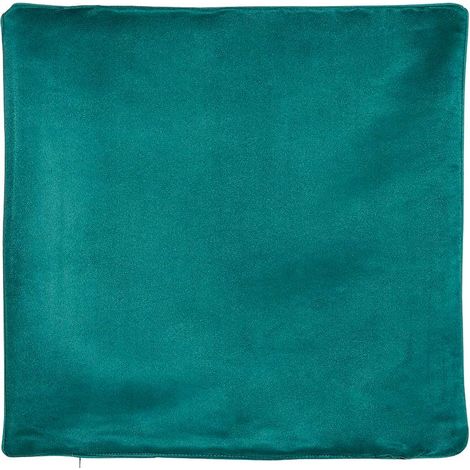 Housse de Coussin - Effet Satiné Vert emeraude 45x45 cm