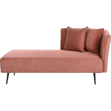 Right-Hand Chaise Lounge RIOM Fabric Red