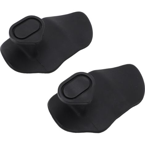 Lot de 2 poignées de musculation sans doigts, respirantes, ergonomiques et antidérapantes en silicone, avec boîte de rangement (noires). (1/5)