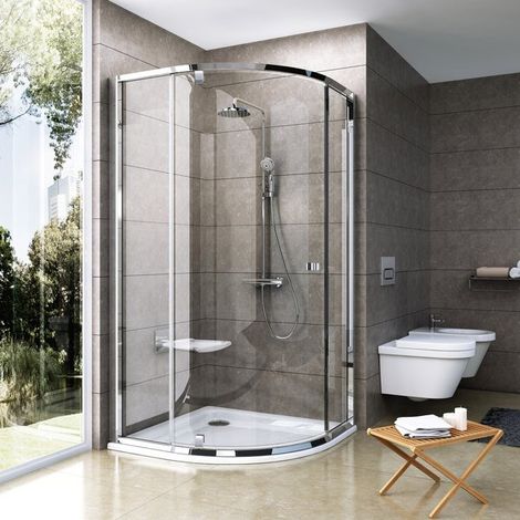 Ravak Pivot PSKK3 Cabina doccia a quarto di cerchio 90x90x190cm con 2 pannelli fissi e 1 porta, cromo lucido (37677C00Z1) (1/5)
