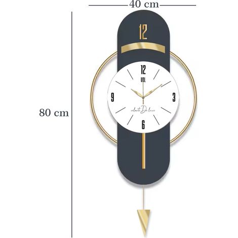 Orologio da parete, orologio decorativo, soggiorno Clock Navy Blu (1/5)