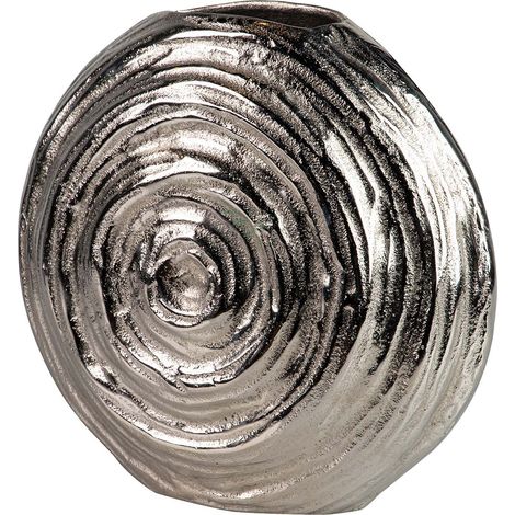 Vase en aluminium argenté 32 x 14 x 29 cm