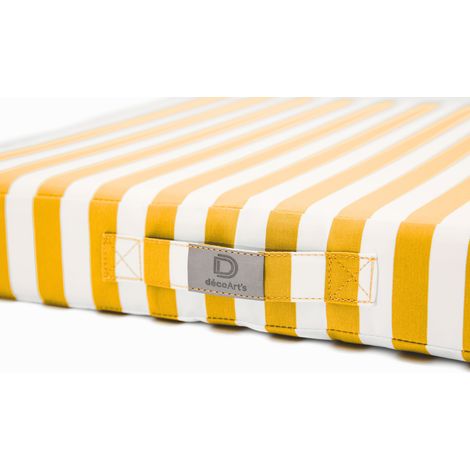 Coussins de jardin déhoussables 60x60cm – Mousse haute densité 22kg/m3 – Tissu déperlant et anti-UV – Lot de 2 coussins (1/5)