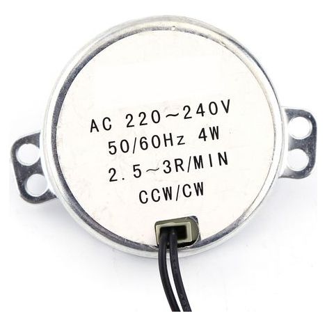 1PC 220-240V Moteur Synchrone AC Facile à Utiliser Moteur de Vitesses pour le Moteur électrique pour les Projets (2,5-3rpm). (1/5)