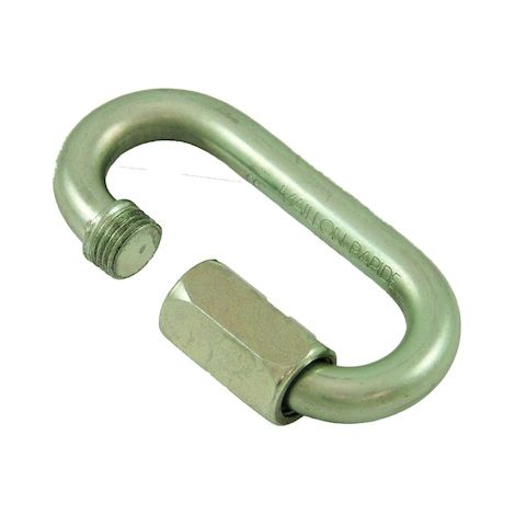 Maillon rapide MRA - Charge CMU : 100 kg - Diamètre du fil : 3.5 mm - PRAMAC