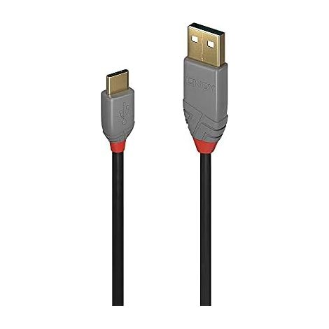 LINDY USB-Kabel USB 2.0 USB-A Stecker, USB-C® Stecker 1.00 m Schwarz 36886 (1/3)