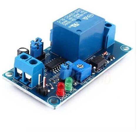 Relais de retard 12V DC Module de commutation d'arrêt avec minuterie 8 plages de temps sélectionnables Capacité de charge 250V AC 10A (1/5)