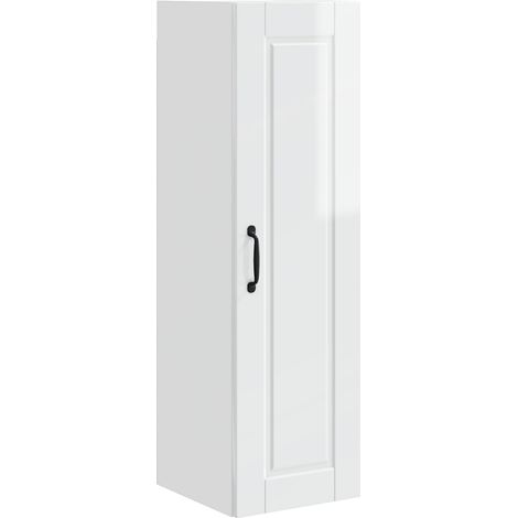 Maison Exclusive - Armadietto a muro PORTO Bianco Lucido 30 x 31 x 100 cm