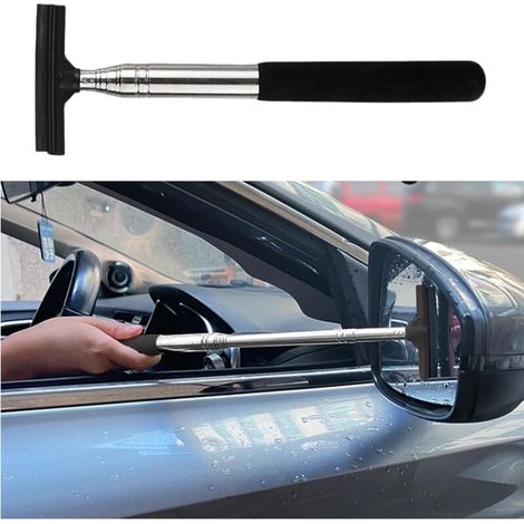 Raclette rétractable pour rétroviseur latéral de voiture – Brosse de nettoyage extensible pour vitres par temps pluvieux et brumeux, ajustement universel pour tous les véhicules (1/5)