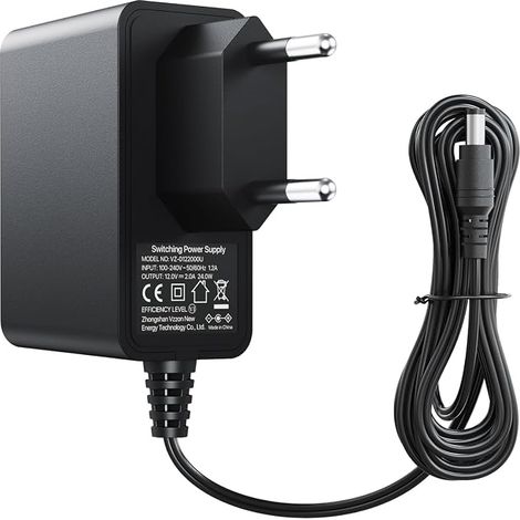 AC Adapter DC 12V 2A Power Supply with European Plug (1/5)