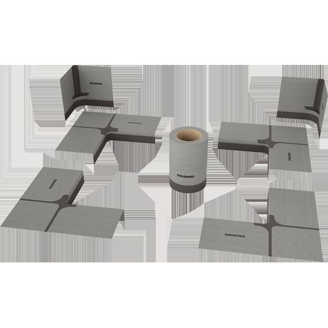 Kit d'étanchéité KALDEWEI affleurant au quart de cercle du sol,