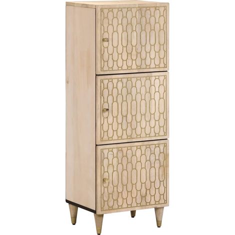 vidaXL Buffet 40x33x110 cm bois de manguier massif (1/5)