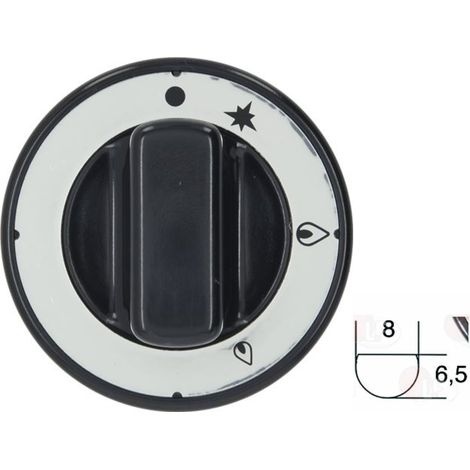 MANOPOLA POMELLO CUCINA BAR RISTORANTE INDUSTRIALE d. 70mm COMPLETA