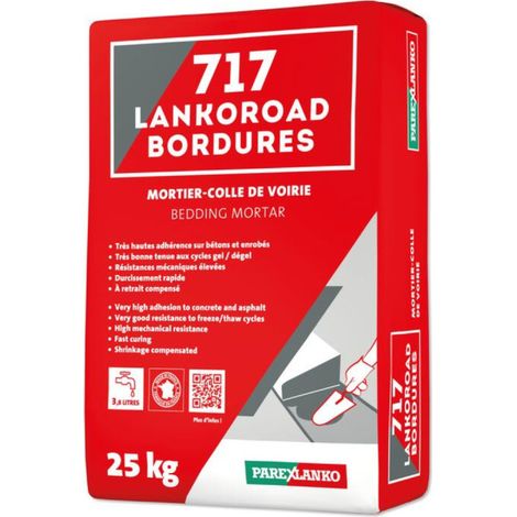 Mortier colle de voirie PAREXLANKO 717 Lankoroad Bordures - 25kg