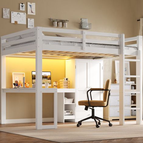 Canapé-lit gigogne 90x190 cm en velours beige avec rangement, sans matelas - CHICFURN (1/5)