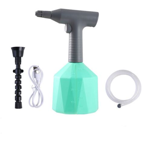 Pulvérisateur électrique avec buse, arrosoir portable pour pelouse et jardin (vert 1 L)