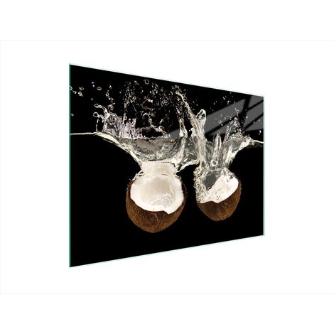 Glasschneidebrett 40x30 Kokosnuss (1/5)