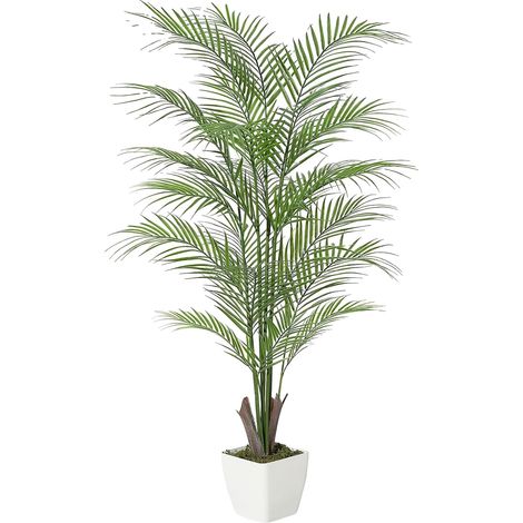 Palmera artificial, diseño realista, uso versátil, 1,2 m (4 pies) (1/2)