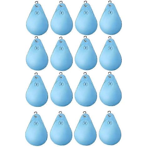 Lot de 16 poids de couverture de piscine avec crochets, sac de suspension étanche pour couverture de piscine hors sol jn (1/5)