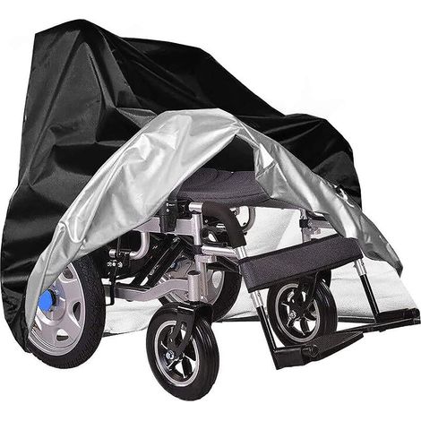 Copertura impermeabile per sedia a rotelle, resistente, antistrappo, copertura protettiva Oxford per esterni (115 x 75 x 130 cm)