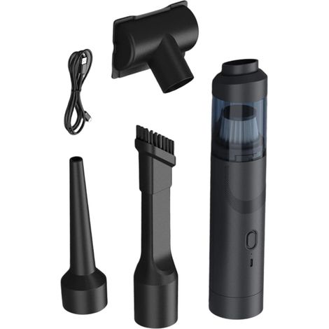 Aspirateur de Voiture à Main, aspirateur Domestique, 5,5 x 25 cm, Appareil d'alimentation 200 W, sans Fil 19 000 PA, épilateur Portable, Construction ABS, Poids 470 g, Outil Compact de 25 (1/5)