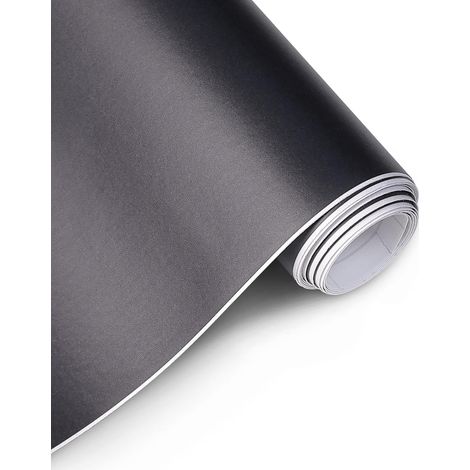 Matte Black Car Covering 30 x 300 cm, Bubble-Free Car Sticker for Interiors and Exteriors Cars, Motorcycles and Bikes (1/5)