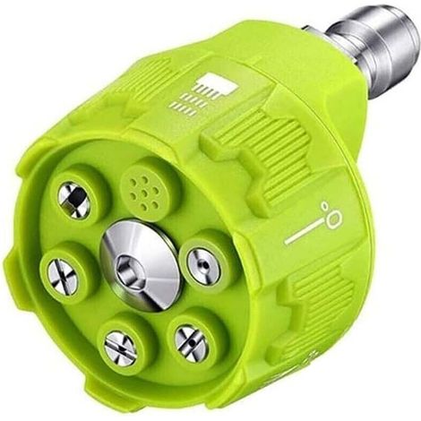 Buse haute pression 6-en-1 3000psi 1/4"vert (1/4)