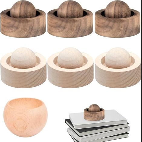 Boule Diffuseur D'huiles Essentielles en Bois Naturel Diffusion Automatique Parfum Longue Durée Décoration Et Fonctionnalité Balle Roly-Poly (1/5)