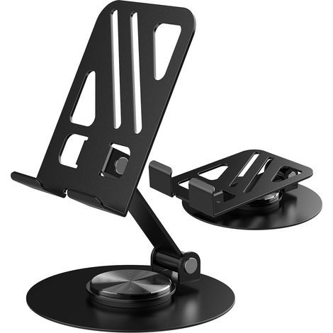 Supporto da scrivania rotante a 360 gradi, supporto da scrivania multifunzionale, supporto per telefono cellulare completamente regolabile e pieghevole (1/3)