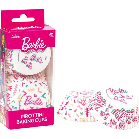 Moldes para magdalenas Barbie de 50x32 mm, 36 unidades (1/2)