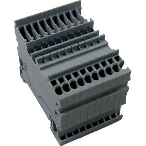 Wolf Reihenklemme steckbar X-COM S MINI 1 grau - 2744948