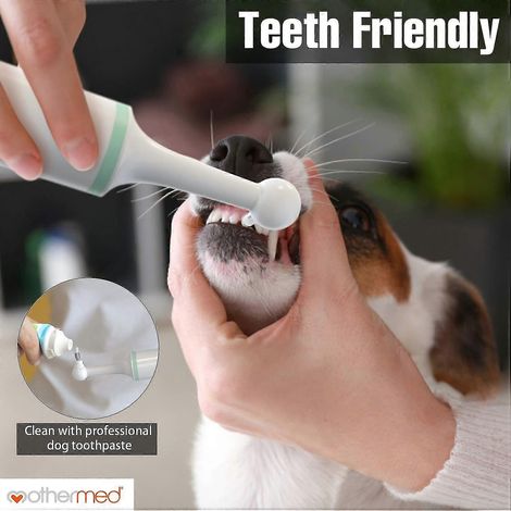 Nettoyeur de tartre électrique professionnel pour chiens, polisseur de dents pour animaux, nettoyant pour tartre et plaque dentaire avec 4 têtes de brosse, détartreur dentaire pour chiots, soin et net (1/5)