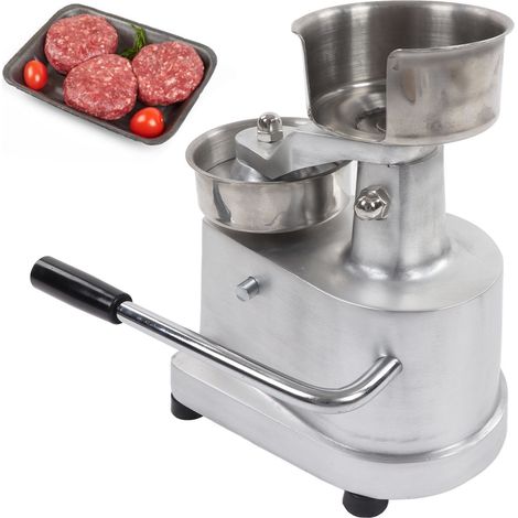 Machine à hamburgers, machine manuelle de formation de steaks hachés, diamètre des steaks : 130 mm (1/5)